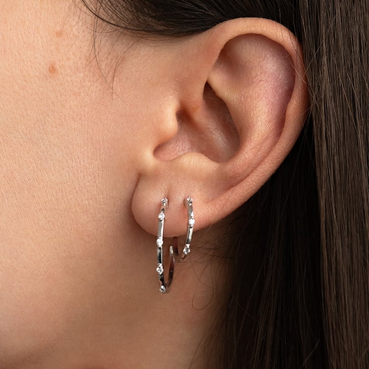 Runde Ohrringe mit Diamanten Garcia 134427