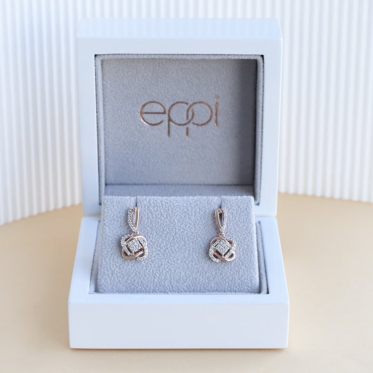 Goldenes geflochtenes Schmuckset mit Lab Grown Diamanten Emre 95861