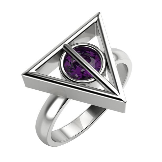 Ring aus Platin mit Amethyst