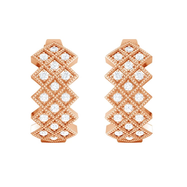 Goldene Creolen mit Diamanten Audhild 160253