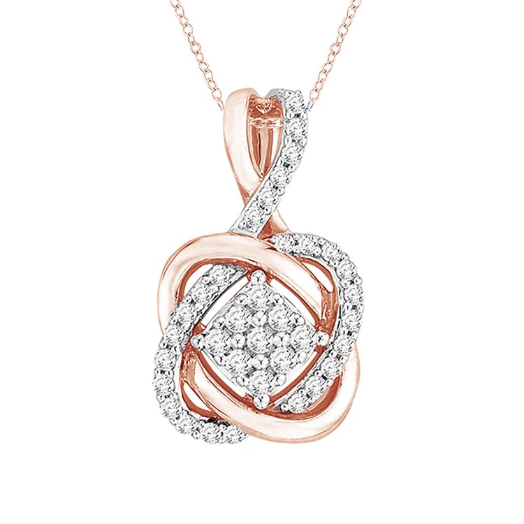 Goldenes geflochtenesSchmuckset mit Diamanten Emre 95051