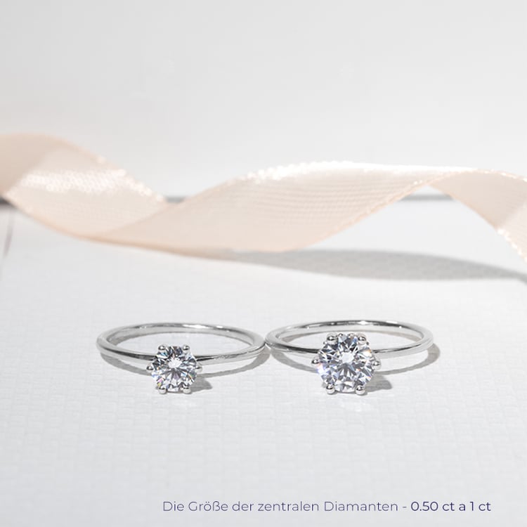 Verlobungsring mit einem Lab Grown Diamanten Birdie 125027