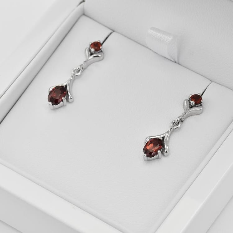 Granatohrringe 32545