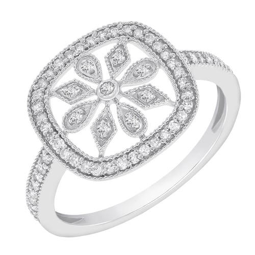 Goldenes Schmuckset mit Diamantenblüten Verity