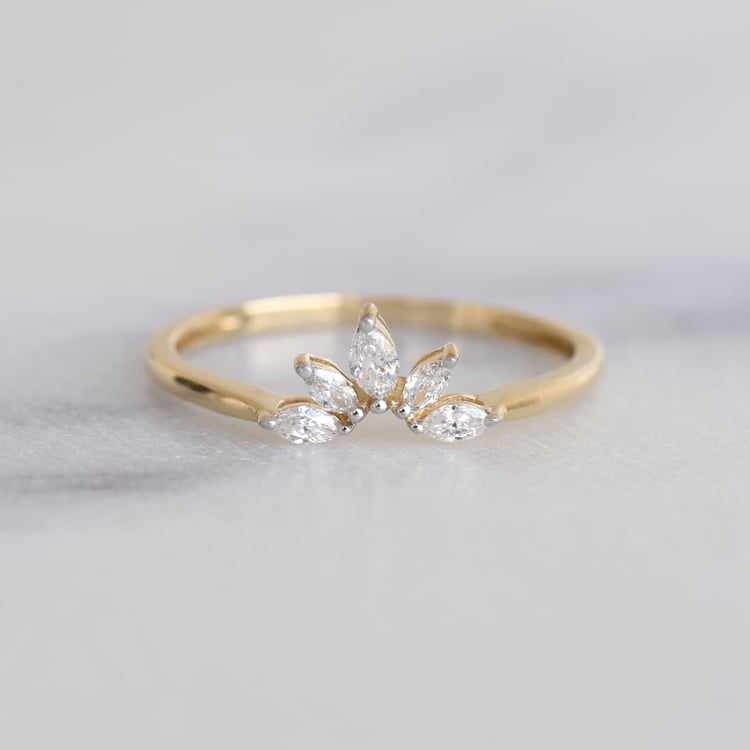 Eleganter Ring mit Marquise-Diamanten Maurice 86634