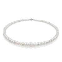 Perlenkette aus weißen Perlen Ellie