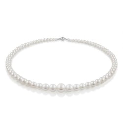 Perlenkette aus weißen Perlen Ellie