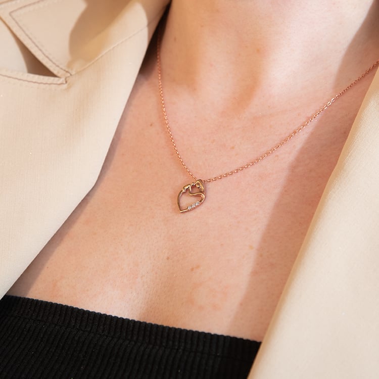 Anhänger Mutter und Kind mit Diamanten Eisa 130905