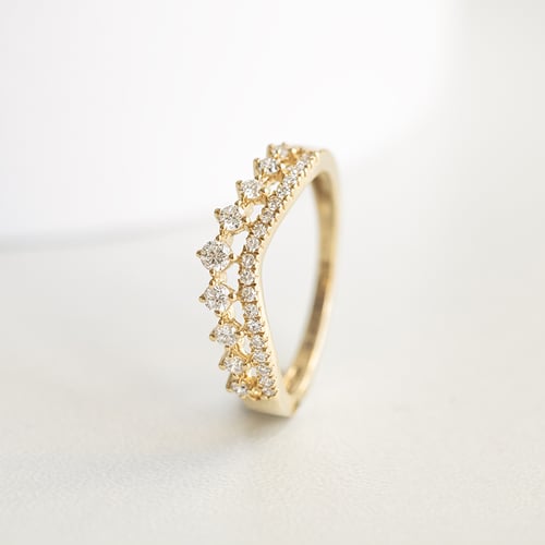 Doppelter Diamantring Hebe