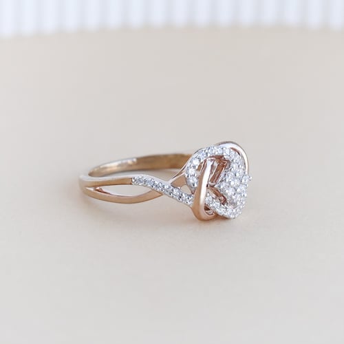 Geflochtener Ring mit Lab Grown Diamanten Ecrin
