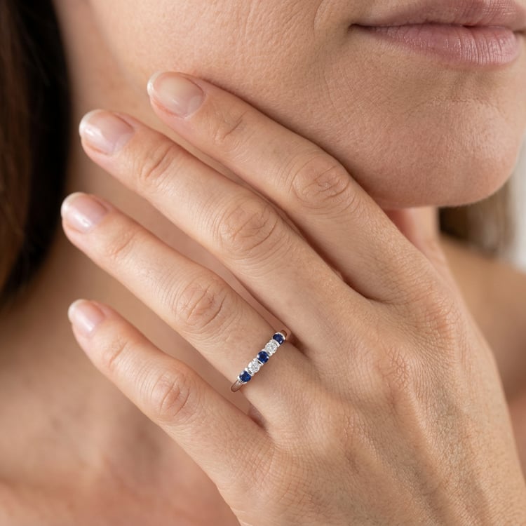 Eternity-Ring mit Saphiren und Diamanten Dalis 170730
