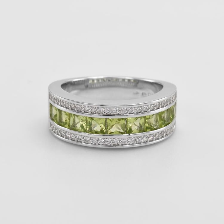 Olivin Eternity-Ring aus Silber Paulinie 49795