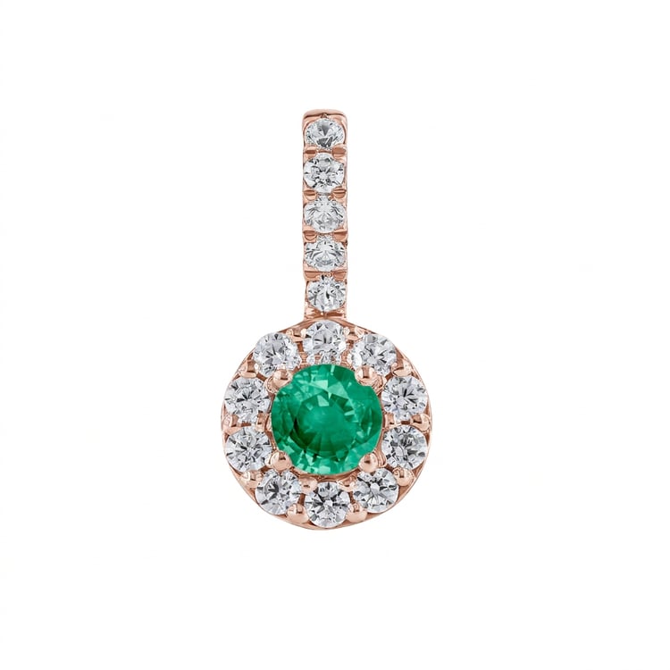 Eleganter Anhänger mit Smaragd und Lab Grown Diamanten Harvey 169425