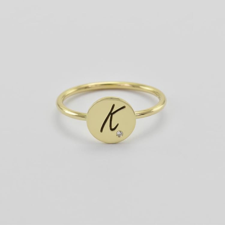 Goldring mit Gravur 22299