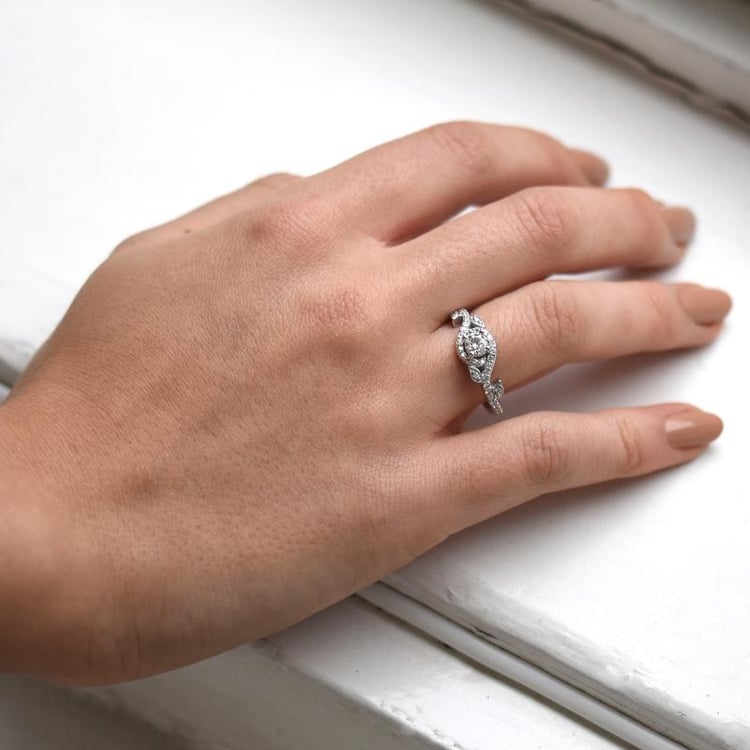 Verlobungsring aus Platin 23888