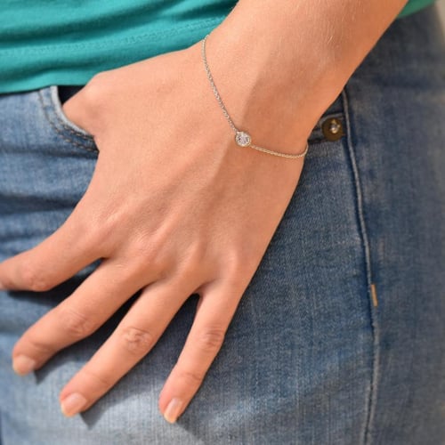 Silbernes Armband mit Morganit Arleth