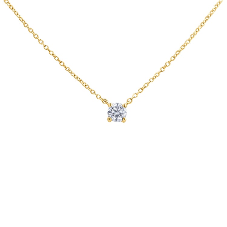 Goldene Halskette mit 0.50ct IGI-zertifiziertem Lab Grown Diamanten Sandra