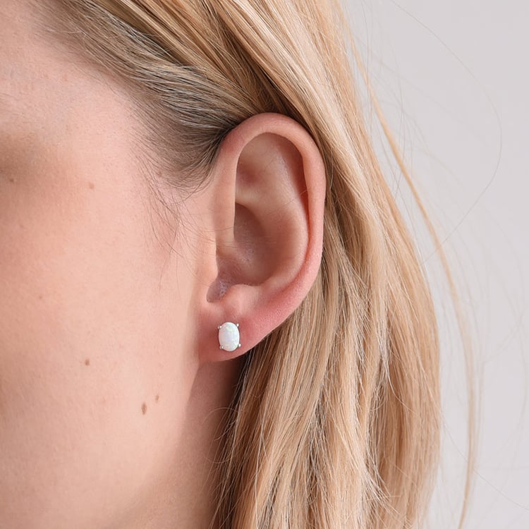 Opal Goldohrringe 74345