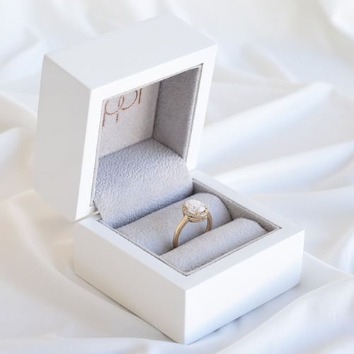 Ring mit Moissanit und Lab Grown Diamanten Arya