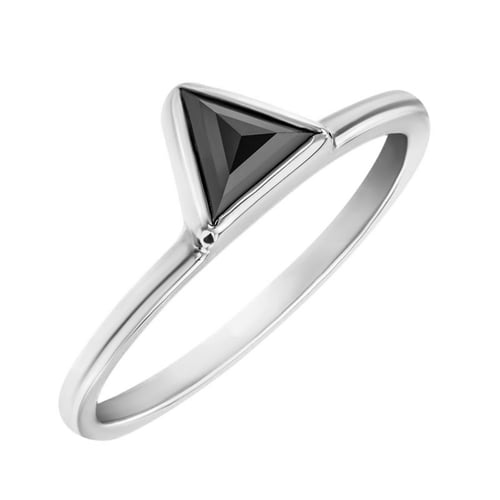 Goldring mit schwarzem Diamant Daslis