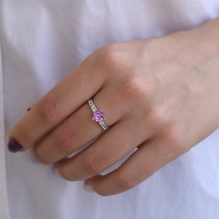 Silberner Ring mit Saphiren 65361