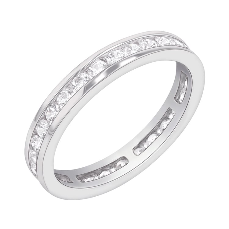 Eternity-Ring mit Diamanten und Ring im Komfort-Stil Branko 96687