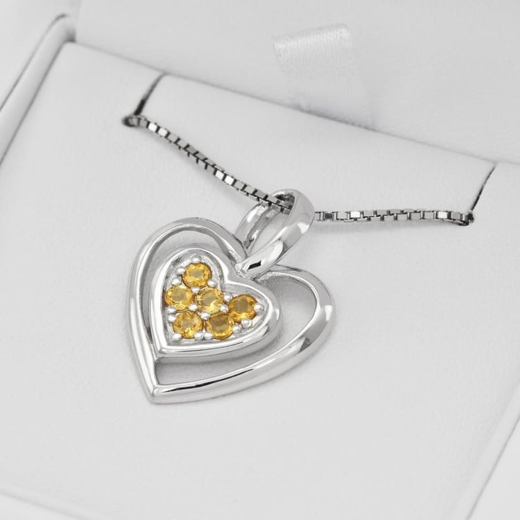 Halskette mit Citrin 23723