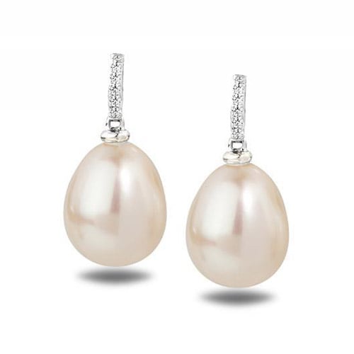 Goldenes Schmuckset mit Perlen und DIamanten Dudey