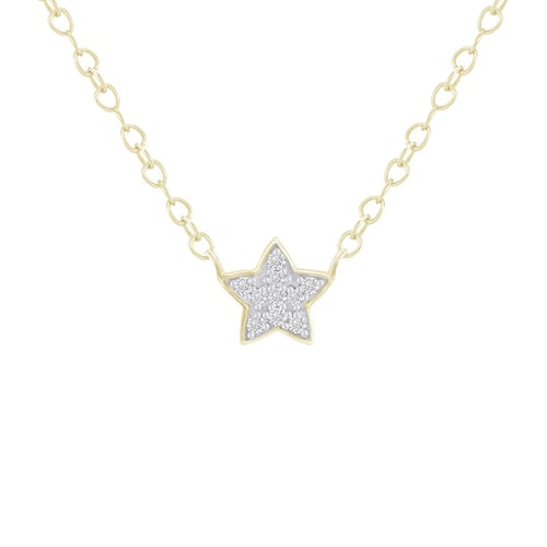 Kette mit einem Stern aus Diamanten Ceara