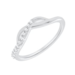 Atypischer Ring aus Silber mit Lab Grown Diamanten Joel