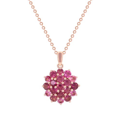 Goldenes Schmuckset mit Turmalin Darcy