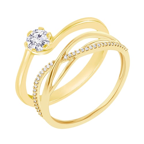 Ringset mit Diamanten Ihrer Wahl Izabelle