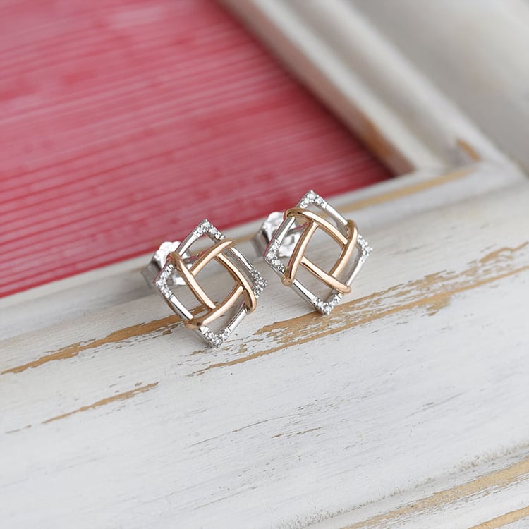 Atypische Ohrringe mit Diamanten Norabel 93433