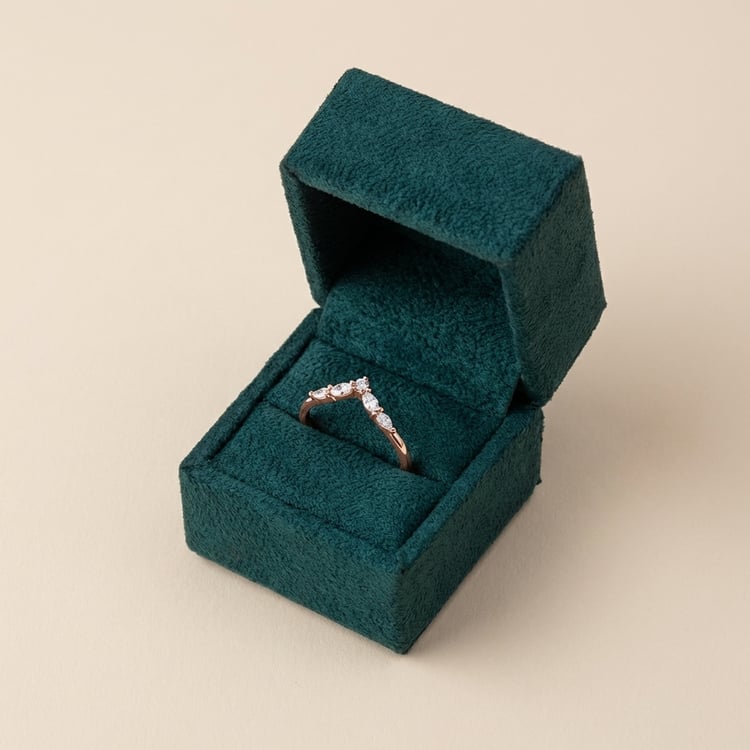 Scheidungsring in V-Form mit Lab Grown Diamanten Iman 166476