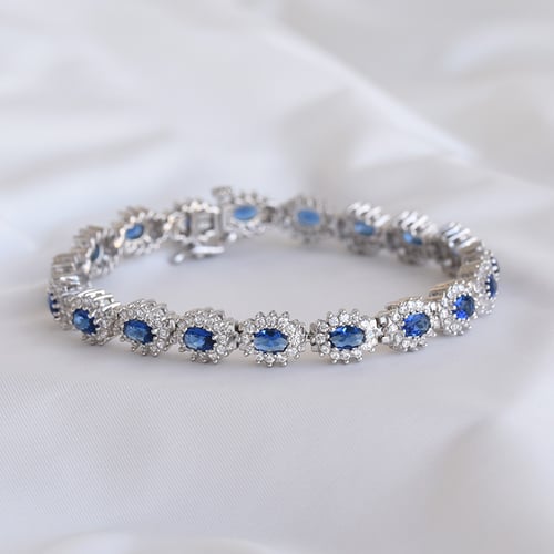 Luxuriöses armband mit Lab Grown Saphiren und Diamanten Dorotéia