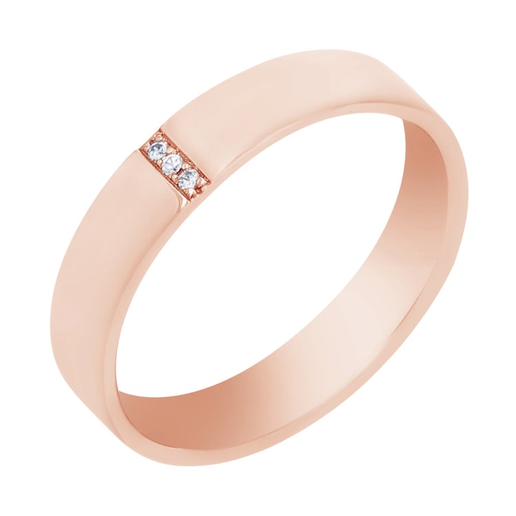 Goldene Eheringe mit Diamanten Pyar 105526