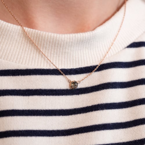 Kette mit einem Salt and Pepper Diamanten Mejia