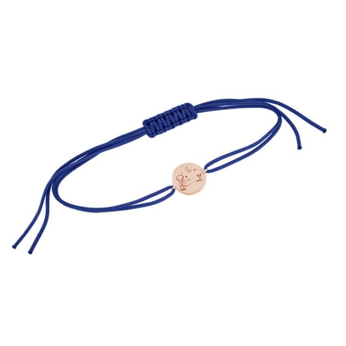 Silbernes Schnurarmband Der Kleine Prinz mit Fuchs