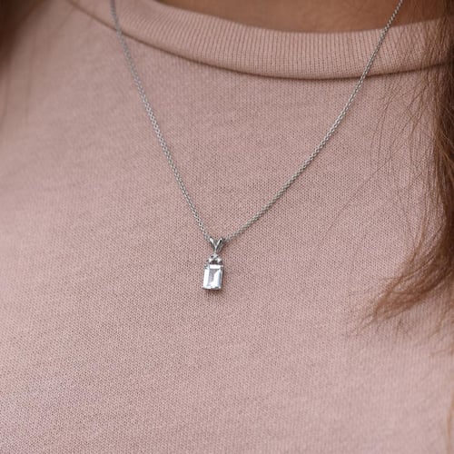 Goldanhänger mit Aquamarin und Diamanten Deandra