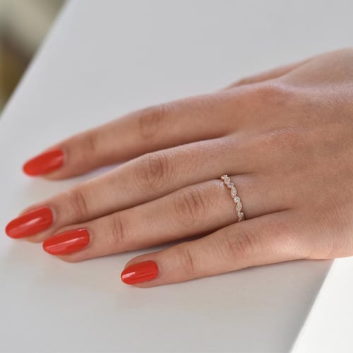 Eheringe aus einem Vintage-Ring mit Lab Grown Diamanten und einem Komfort-Ring Sango