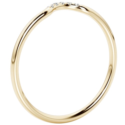 Diamantring mit rundem Ausschnitt Cole