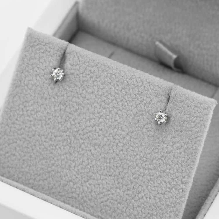 Goldene Diamantohrringe 50530