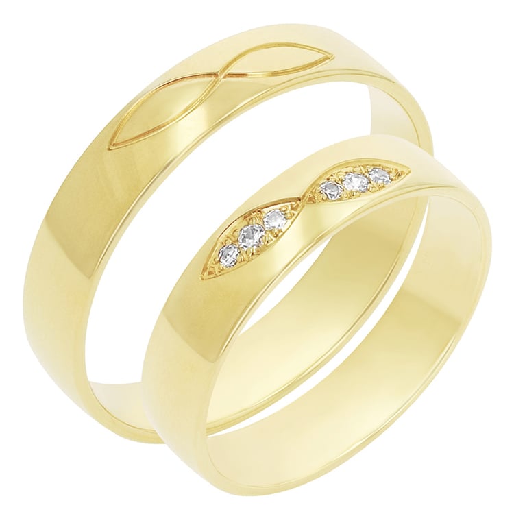 Dezente Eheringe aus Gold Ankit