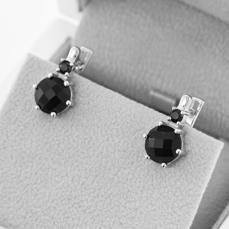 Elegante Ohrhänger mit schwarzem Onyx Amari 48999