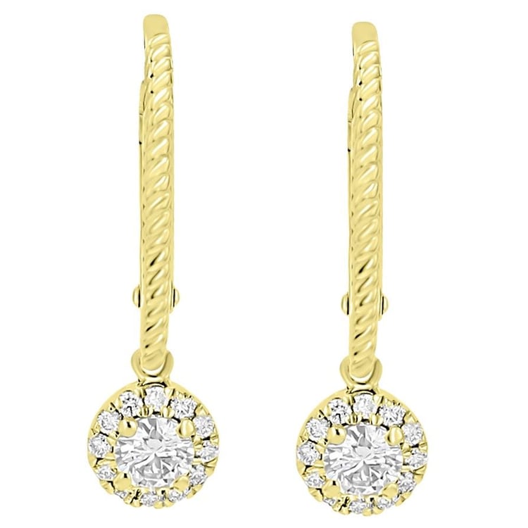 Silberne Ohrringe mit Lab Grown Diamanten Mona