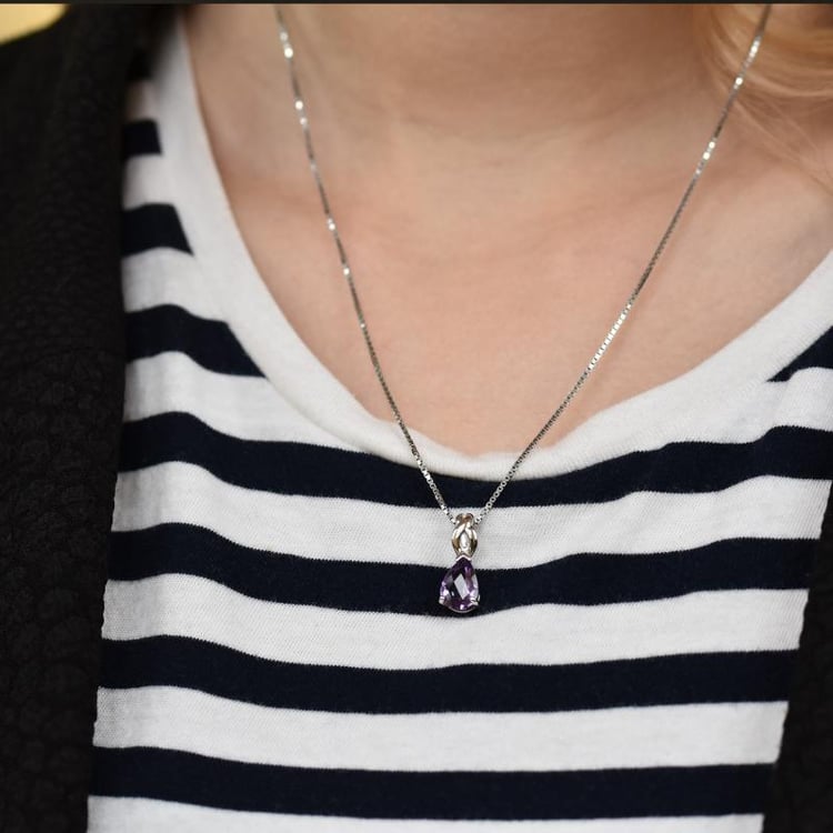 Halskette mit Amethyst 25965