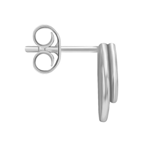 Goldene Ohrstecker mit zwei Ringen Signife