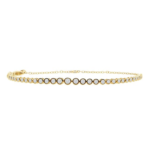 Elegantes goldenes Armband mit Lab Grown Diamanten Sonja
