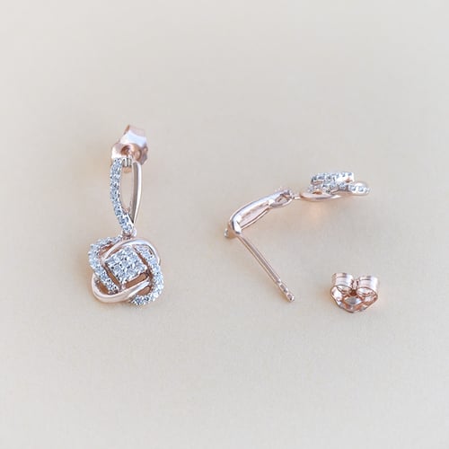 Goldenes geflochtenes Schmuckset mit Lab Grown Diamanten Emre