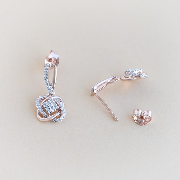 Goldenes geflochtenes Schmuckset mit Lab Grown Diamanten Emre 95863